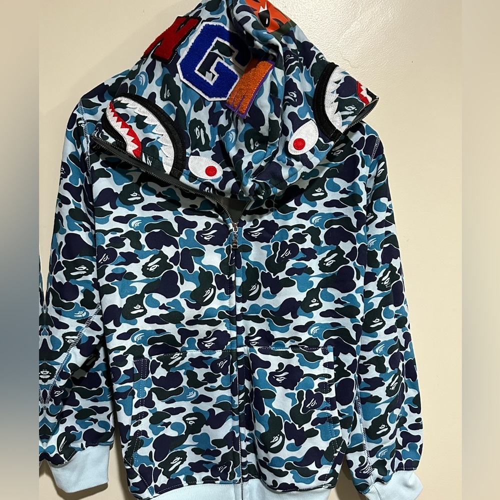 Bathing Ape Full Zip Hoodie Authentic